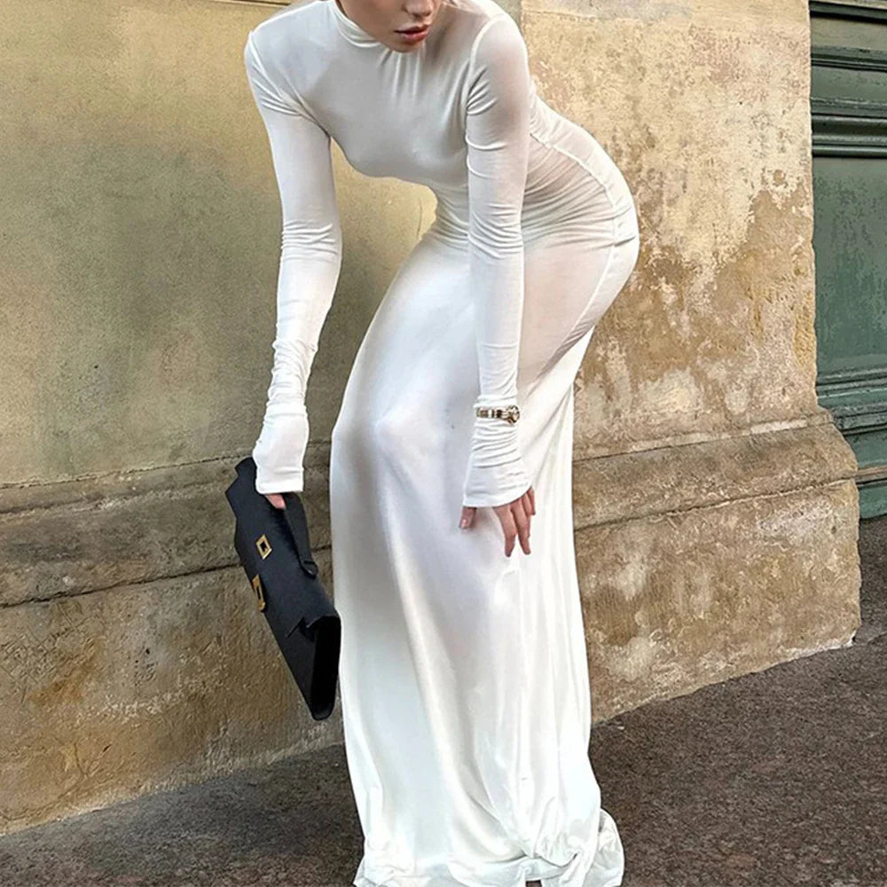 Nicia | Elegant Damklänning – Hög Krage För Festliga Tillfällen 5