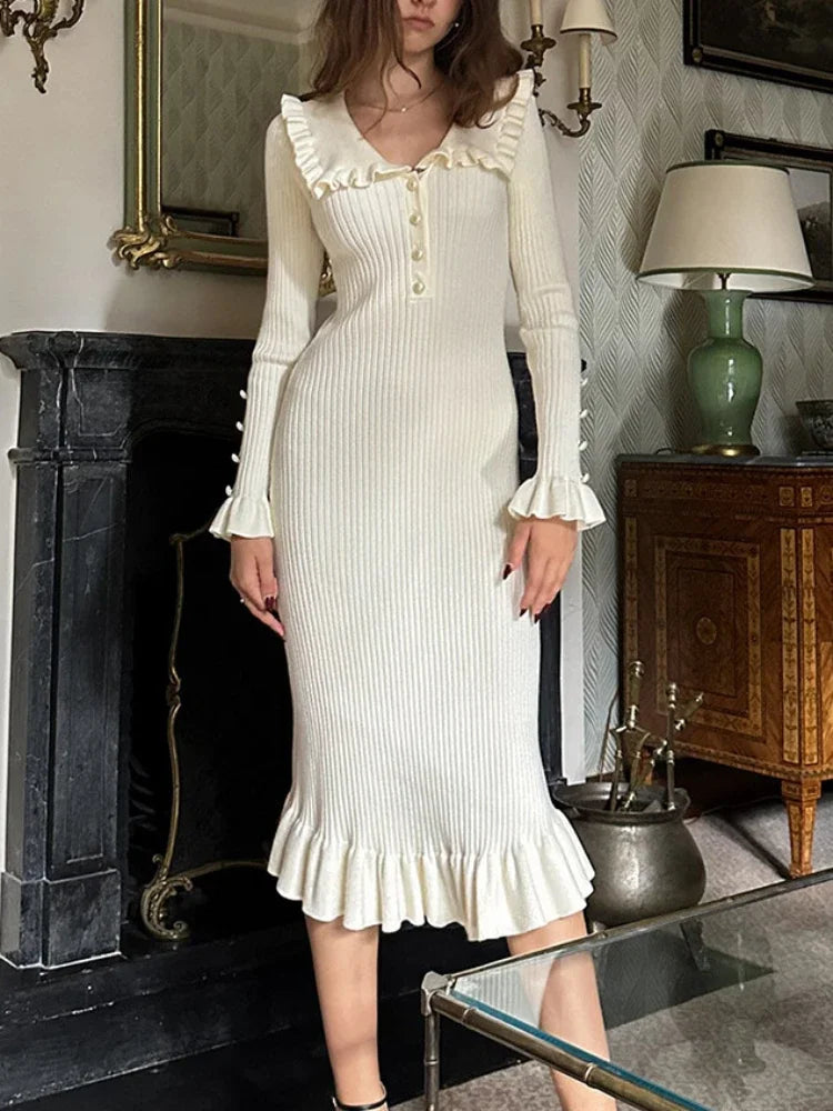 Felicity | Elegant Grön Maxiklänning Dam – Rufsad Design för Alla Tillfällen 2