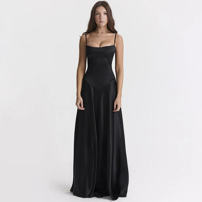 Emma | Elegant Maxiklänning Dam – Snörning för Tidlös Stil 3