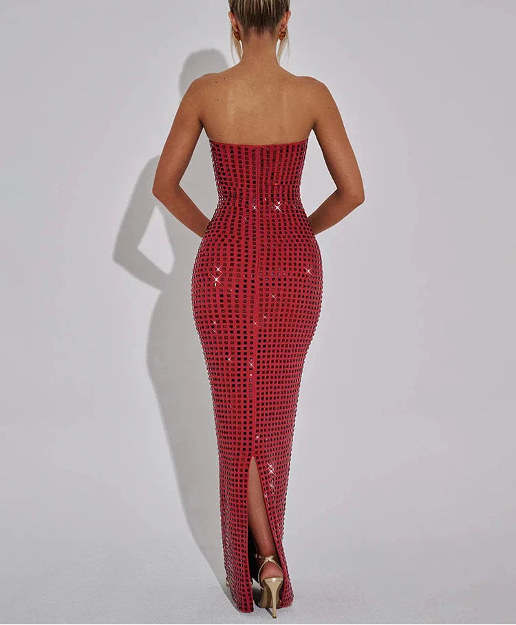 Emma | Glamourös Paljett Bodycon Klänning Dam – Rygglös Design För Fester Och Bröllop 10