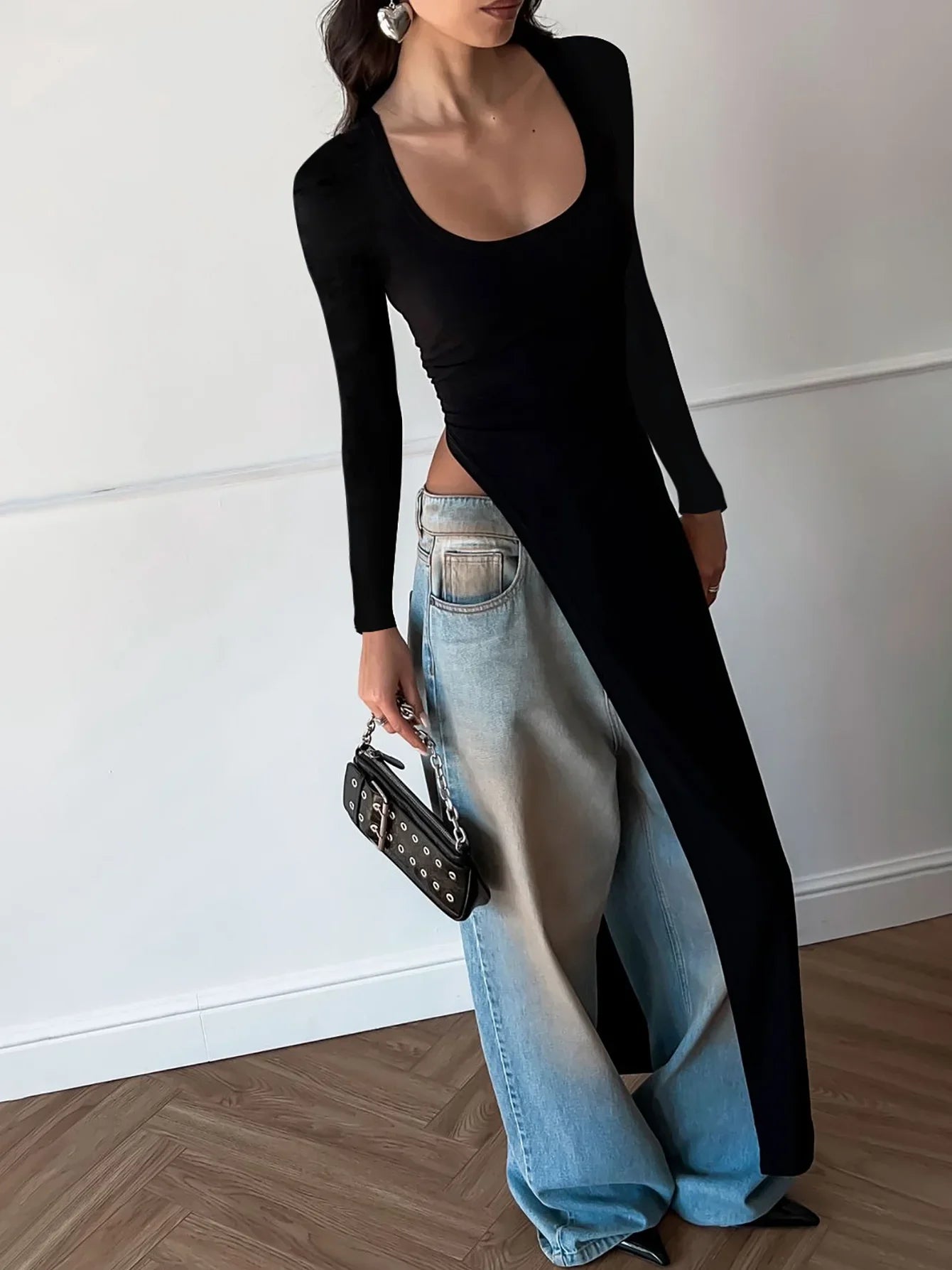 Lorelei | Elegant Damklänning – Oregelbunden Nederkant För Fest Och Bröllop 7