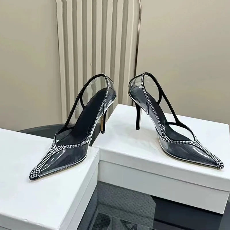 Joycel | Eleganta Dam Sandaler – Rhinestones För Glamourösa Tillfällen 4