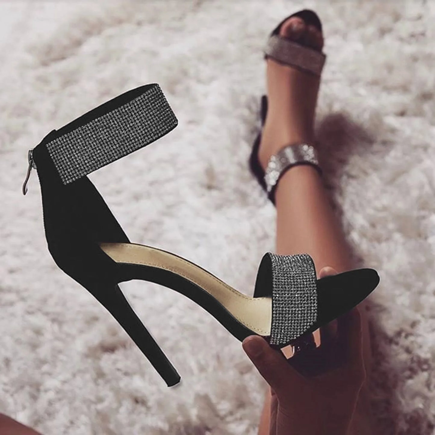 Mirail | Glamourösa Höga Klackar – Med Diamanter För Eleganta Tillfällen 2