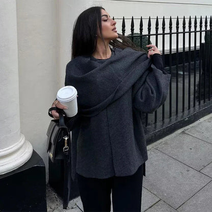 Gustas | Elegant Dam Vinterkappa – Ull Med Praktiska Funktioner och Stil 1