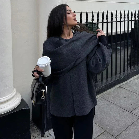 Gustas | Elegant Dam Vinterkappa – Ull Med Praktiska Funktioner och Stil 1