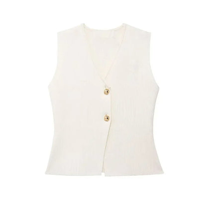Nela | Elegant Ärmlös Gilet – För Mångsidig Styling och Komfort 4