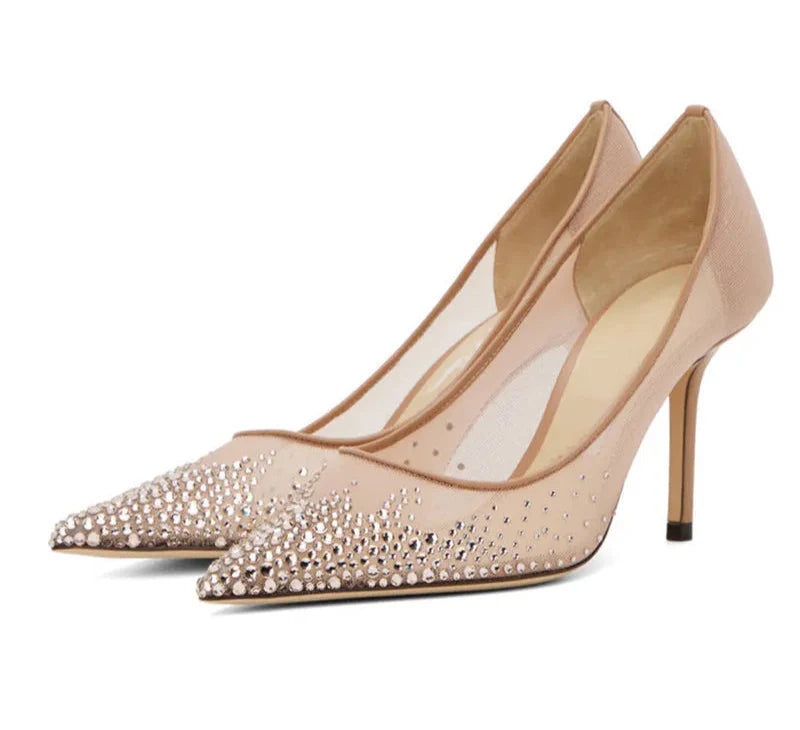 Martha | Eleganta Stilettklackar – Strass Och Andningsdesign För Komfort Och Stil 3