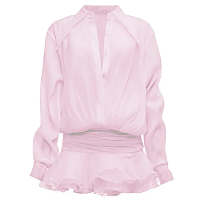 Phoebe | Elegant Klänning Dam – Genomskinlig Chiffon För Fest och Avslappnade Tillfällen 7