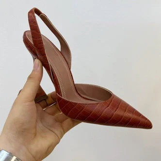 Myriames | Höga Klackar – Krokodilläder För Elegant Stil och Komfort 13