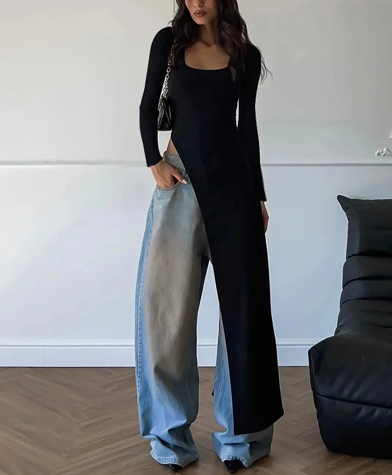 Lorelei | Elegant Damklänning – Oregelbunden Nederkant För Fest Och Bröllop 2