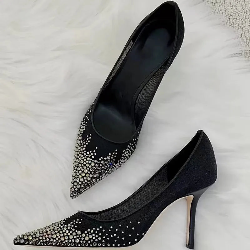 Martha | Eleganta Stilettklackar – Strass Och Andningsdesign För Komfort Och Stil 7