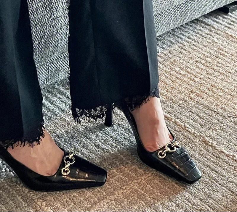 Eloise | Eleganta Metallspännskor Stiletthäl För Komfort Och Stil 3