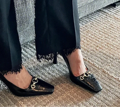 Eloise | Eleganta Metallspännskor Stiletthäl För Komfort Och Stil 3