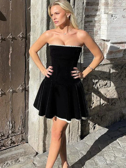 Kathryn | Elegant Bodycon Klänning – Ruffle Detaljer för Festliga Tillfällen 1