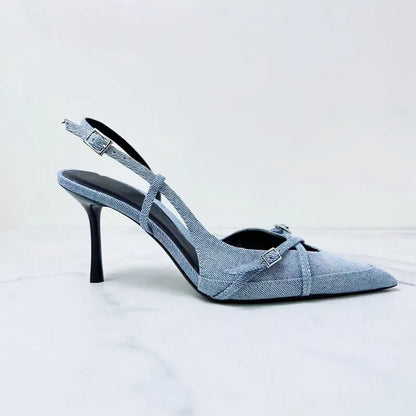 Miriam | Eleganta Stiletto Slingbacks i Läder – För Tidlös Stil och Komfort 5