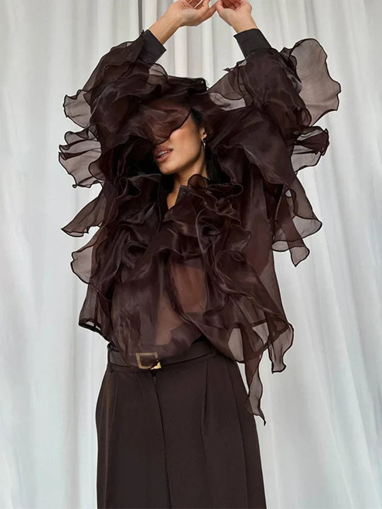 Shannon | Chic Veckad Skjorta – Lekfulla Detaljer För Elegant Stil 3