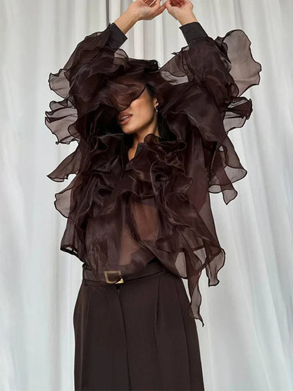 Shannon | Chic Veckad Skjorta – Lekfulla Detaljer För Elegant Stil 3