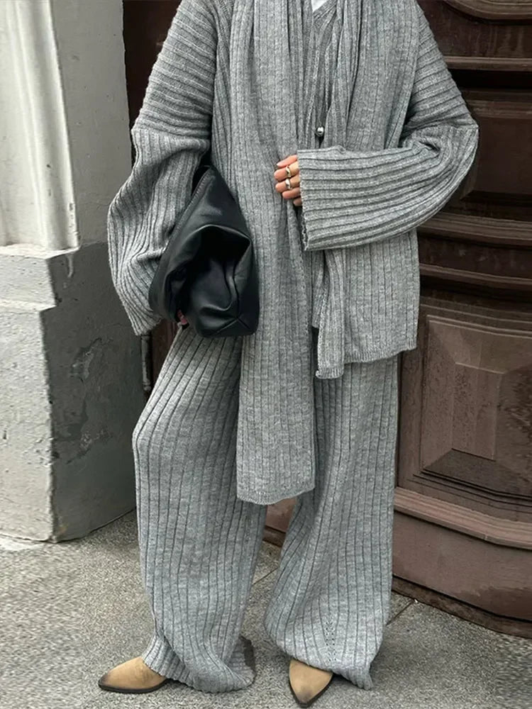 Jacqueline | Elegant Halsduk och Långärmad Set – Komfortabel Passform för Damer 3