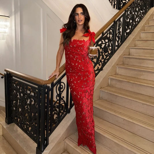 Ondine | Elegant Lång Slingklänning För Speciella Tillfällen – Ihålig Design 1