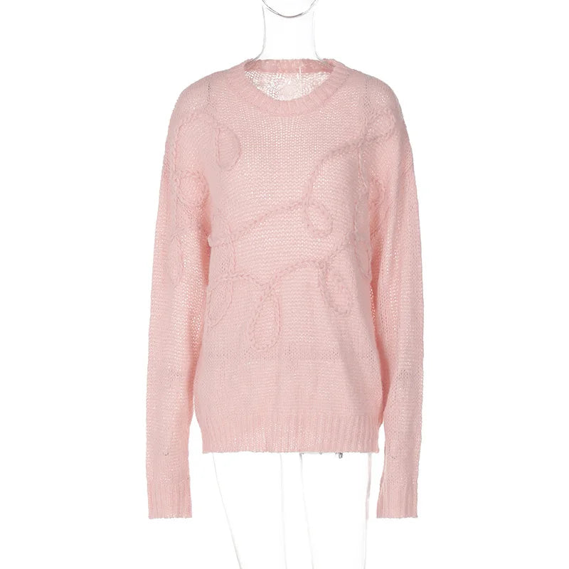 Kath | Elegant Stickad Tröja Dam – Komfort och Stil 7