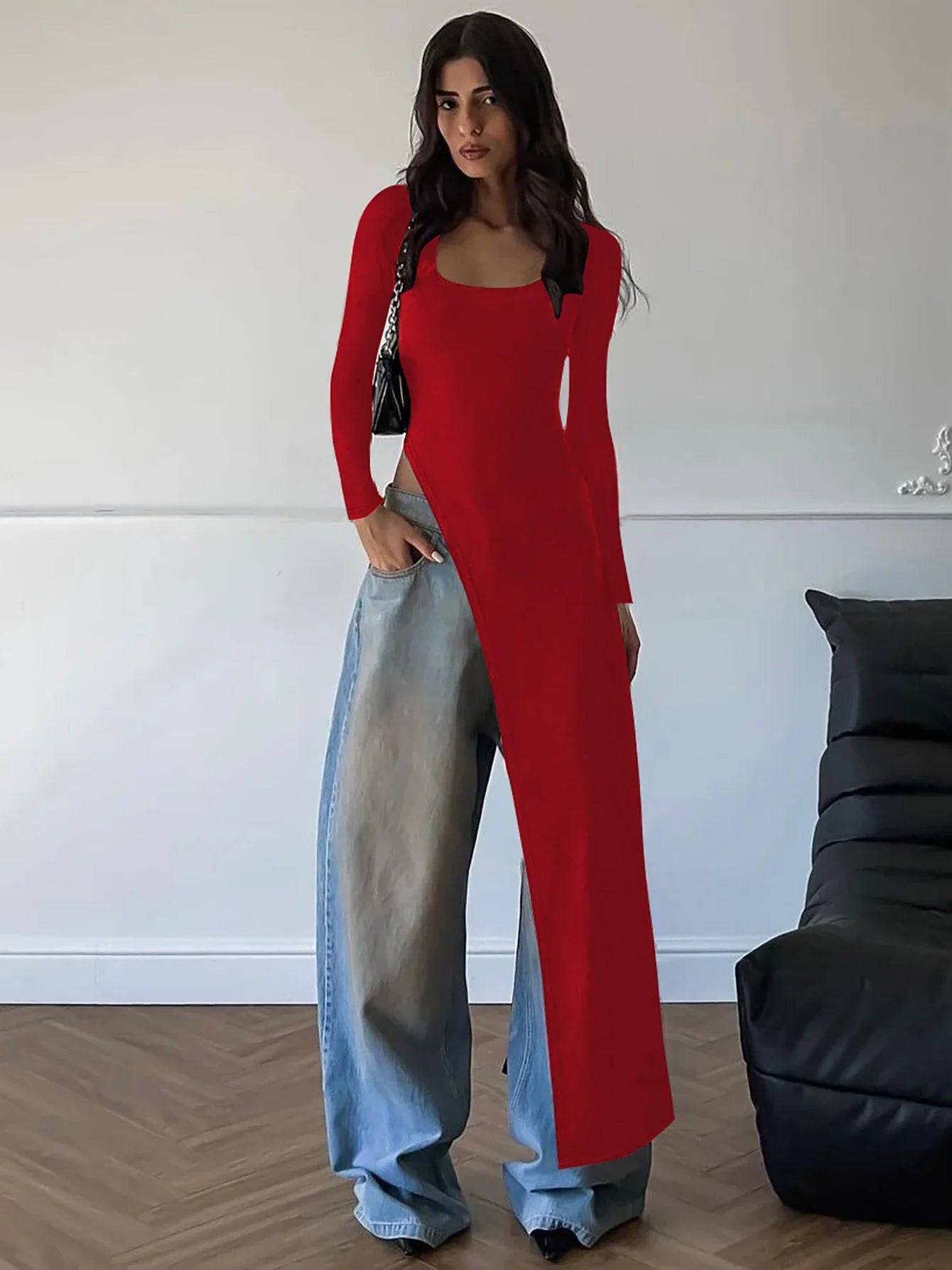 Lorelei | Elegant Damklänning – Oregelbunden Nederkant För Fest Och Bröllop 16