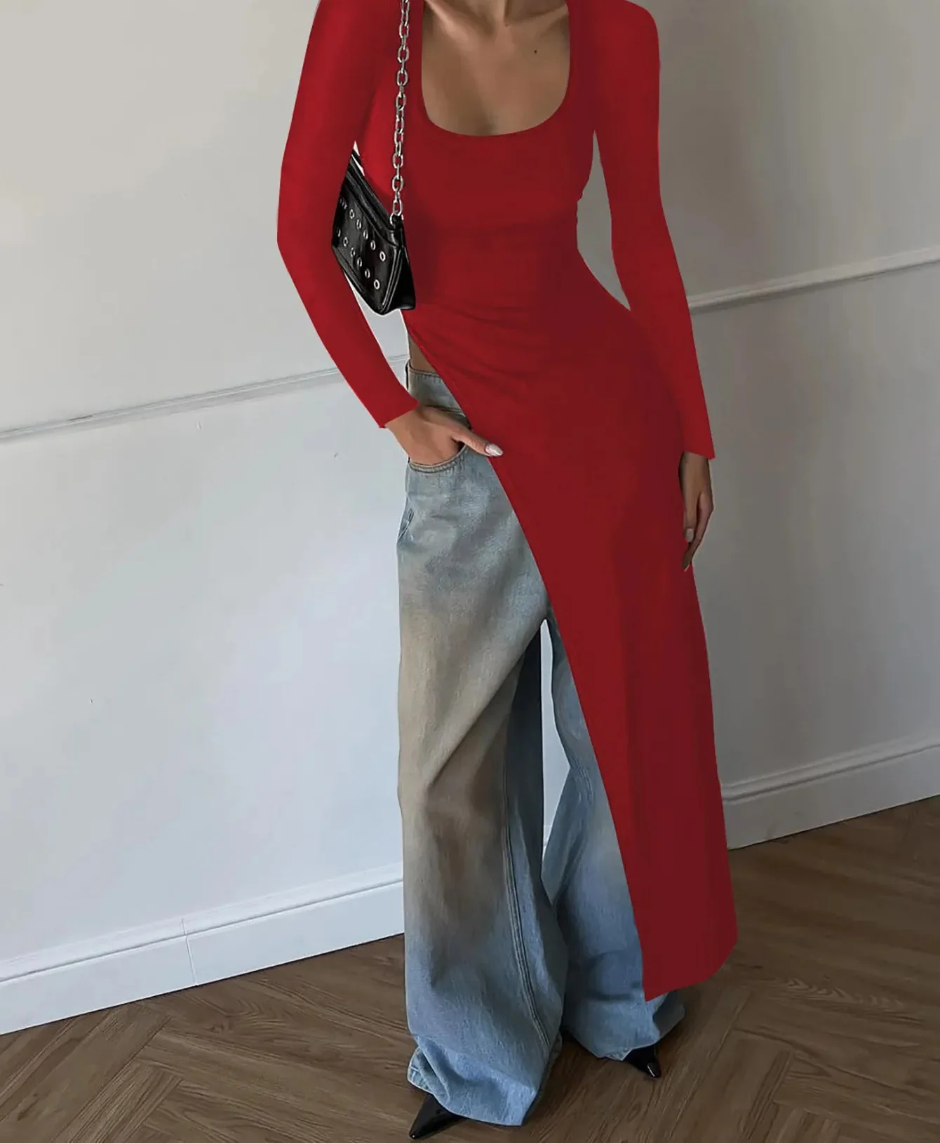 Lorelei | Elegant Damklänning – Oregelbunden Nederkant För Fest Och Bröllop 13