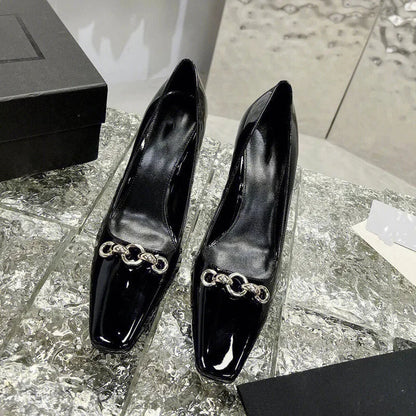 Eloise | Eleganta Metallspännskor Stiletthäl För Komfort Och Stil 6