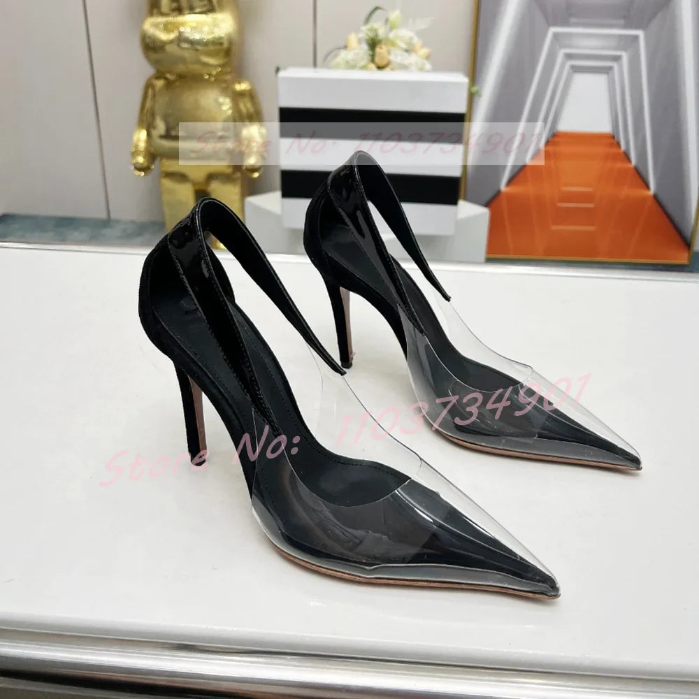 Marianna | Eleganta Flock Slip-On Stilettos För Stil Och Komfort 5