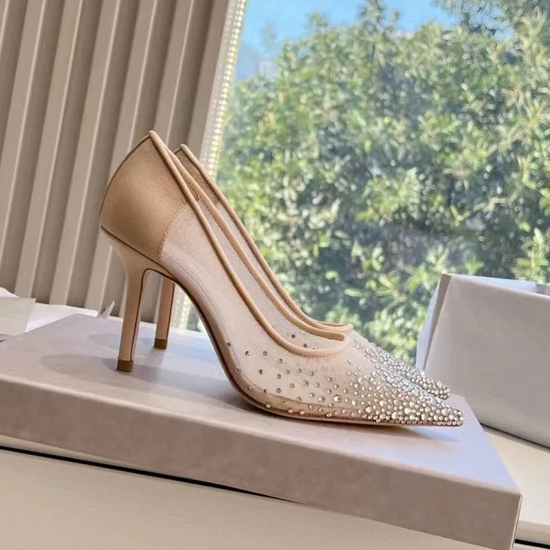 Martha | Eleganta Stilettklackar – Strass Och Andningsdesign För Komfort Och Stil 4