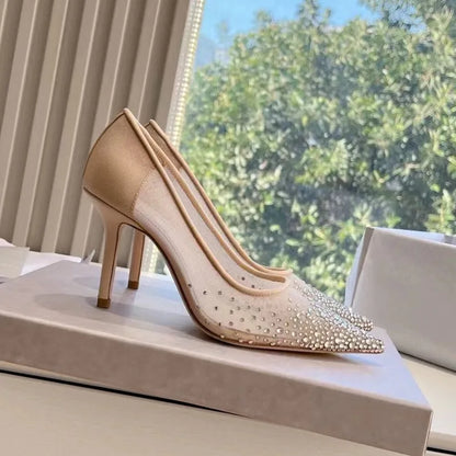 Martha | Eleganta Stilettklackar – Strass Och Andningsdesign För Komfort Och Stil 4