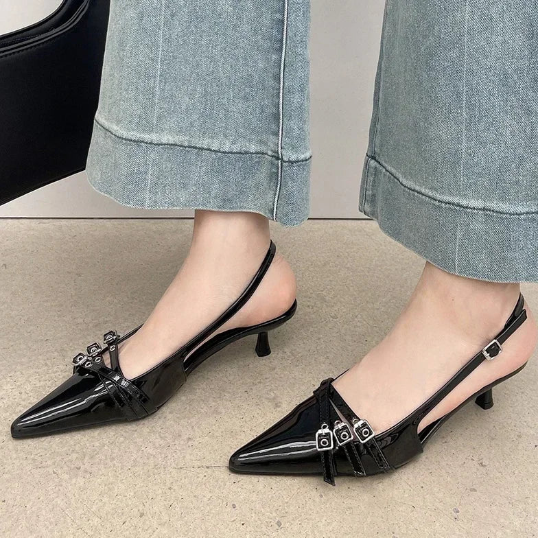 Mira | Eleganta Dam Sandaler – Spetsig Tå För Stil Och Komfort 9