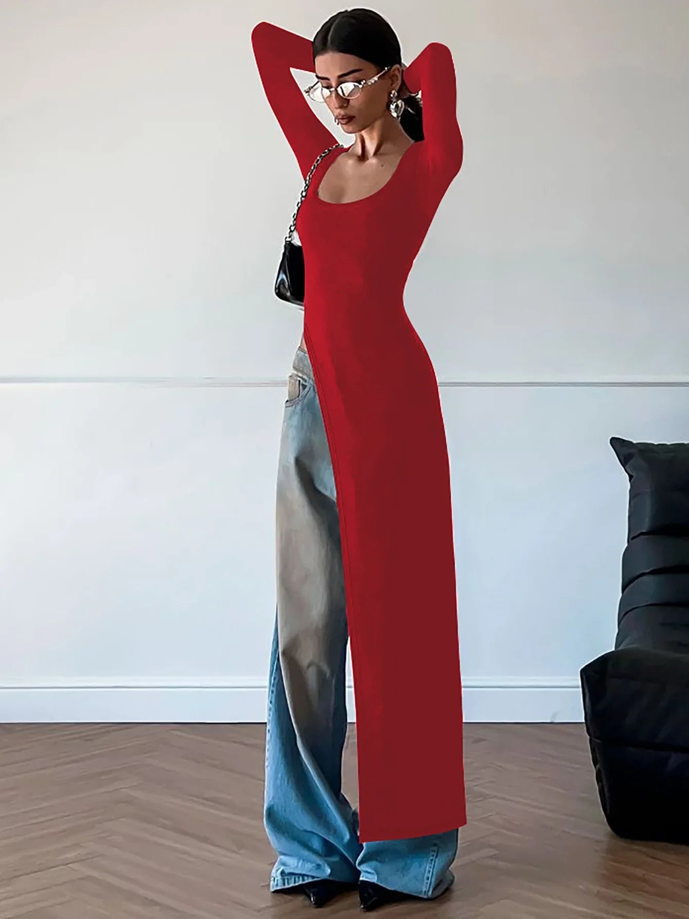 Lorelei | Elegant Damklänning – Oregelbunden Nederkant För Fest Och Bröllop 11