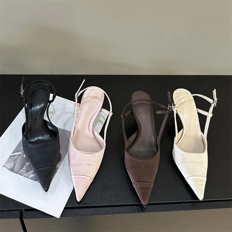 Philomena | Eleganta Sandaler Dam – Satin Spännband För Stil Och Komfort 6