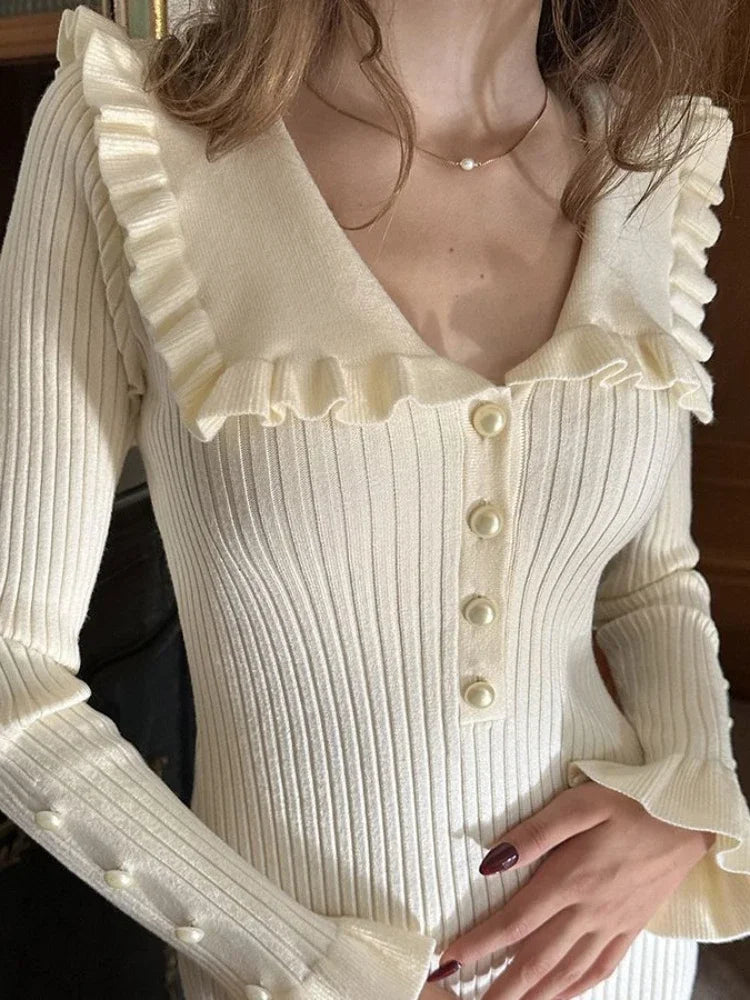 Felicity | Elegant Grön Maxiklänning Dam – Rufsad Design för Alla Tillfällen 4