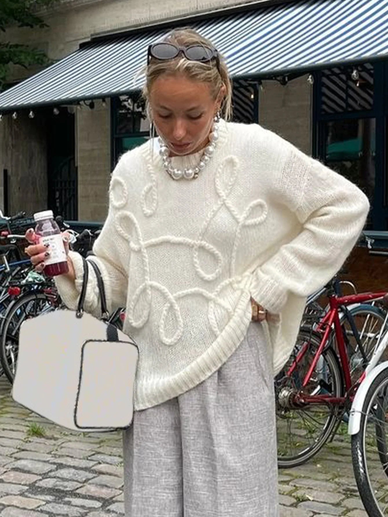 Kath | Elegant Stickad Tröja Dam – Komfort och Stil 5
