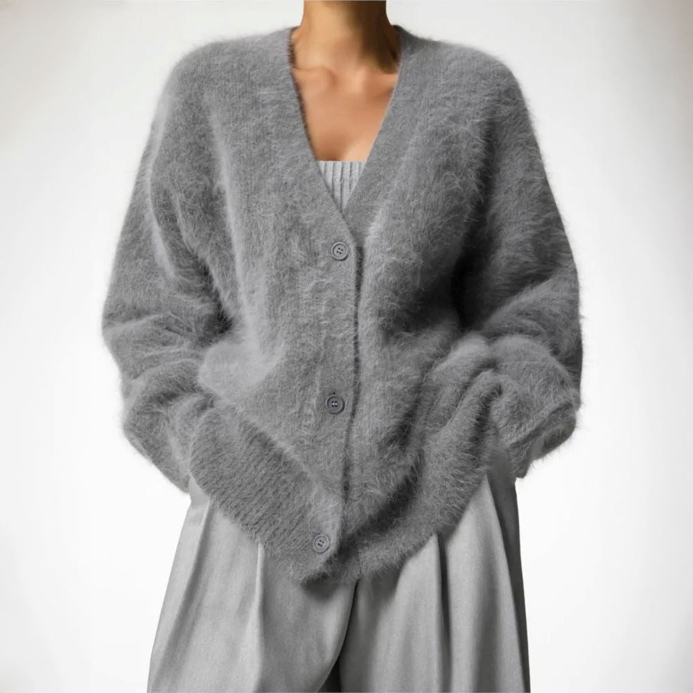 Päls Cardigan - Ultra-Mjuk och Tidlös Design för Värme och Stil-6