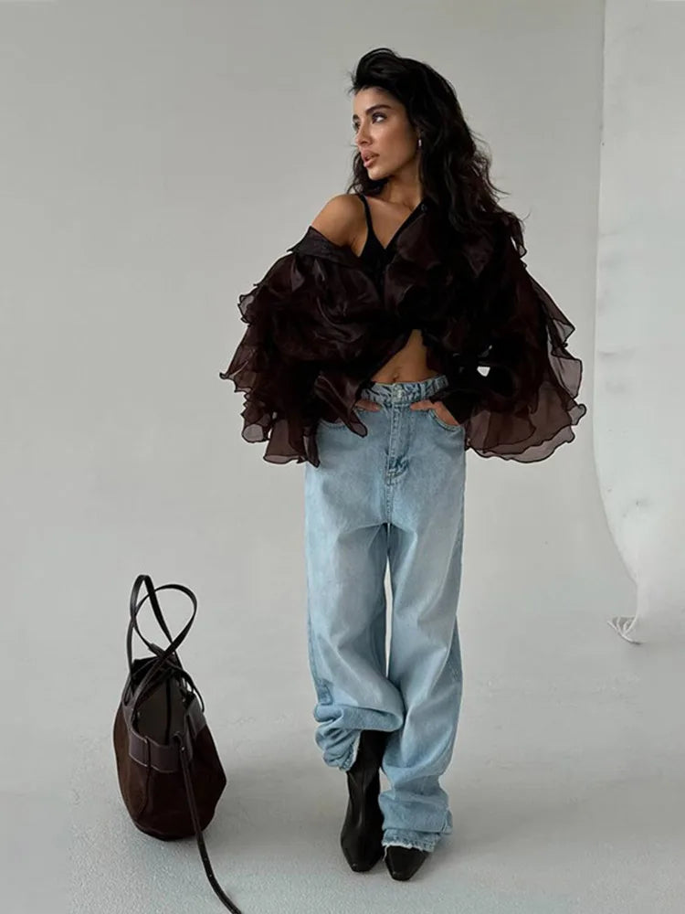Shannon | Chic Veckad Skjorta – Lekfulla Detaljer För Elegant Stil 6