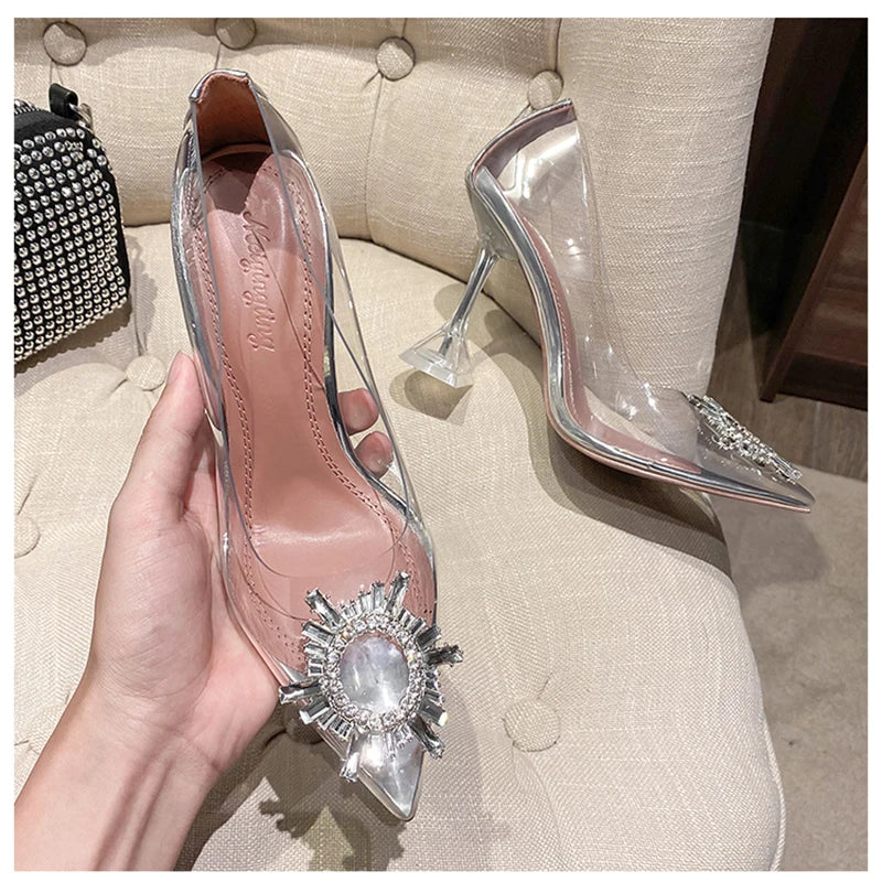 Paulina | Eleganta Transparenta Stilettklackar – Strass För Alla Tillfällen 4