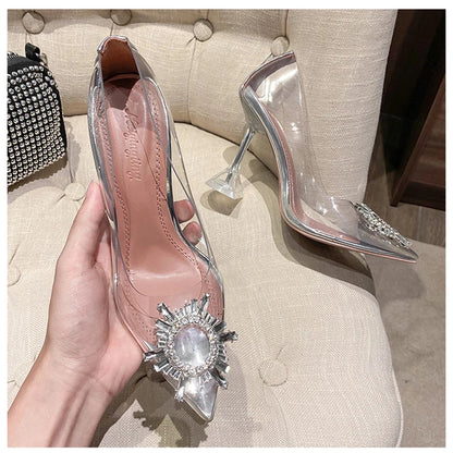 Paulina | Eleganta Transparenta Stilettklackar – Strass För Alla Tillfällen 4