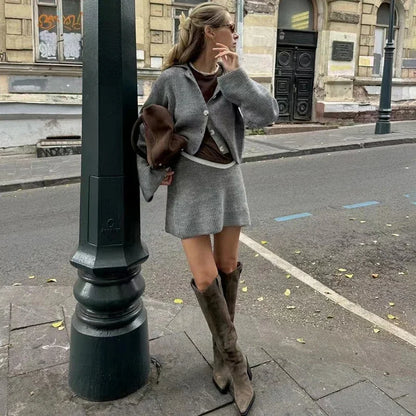 Kylie | Elegant Stickad Tvådelad Uppsättning – För Stil Och Komfort 1