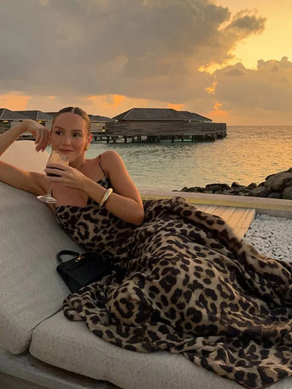 Gabina | Festlig Leopard A-linje Klänning Dam För Bröllop 3