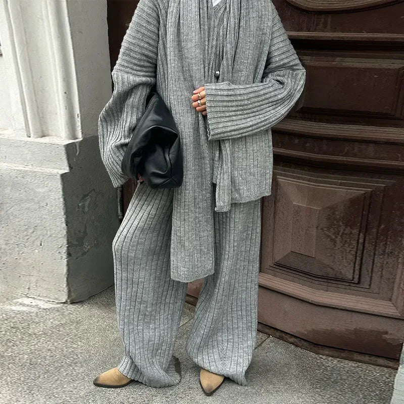 Jacqueline | Elegant Halsduk och Långärmad Set – Komfortabel Passform för Damer 11