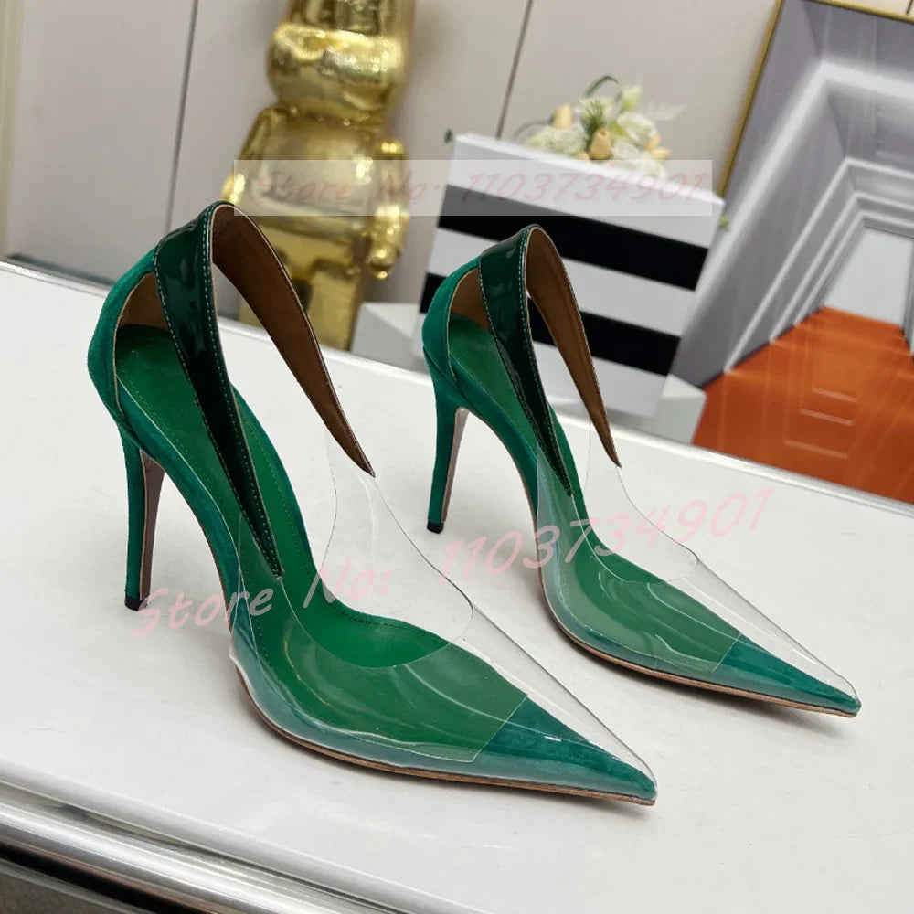 Marianna | Eleganta Flock Slip-On Stilettos För Stil Och Komfort 9