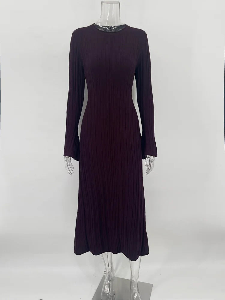 Guinevere | Elegant Svart Långärmad Klänning – För Alla Tillfällen 4