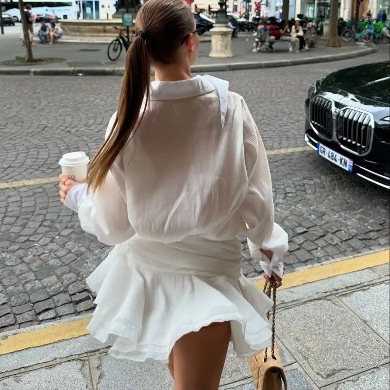 Phoebe | Elegant Klänning Dam – Genomskinlig Chiffon För Fest och Avslappnade Tillfällen 5