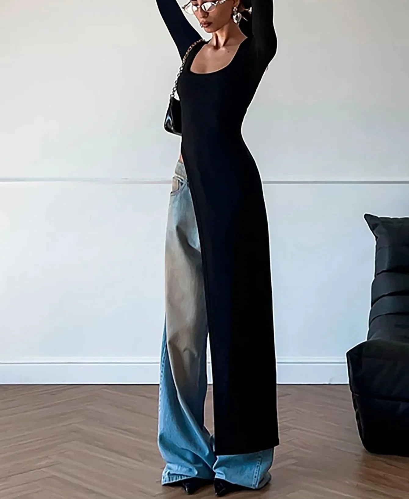 Lorelei | Elegant Damklänning – Oregelbunden Nederkant För Fest Och Bröllop 3