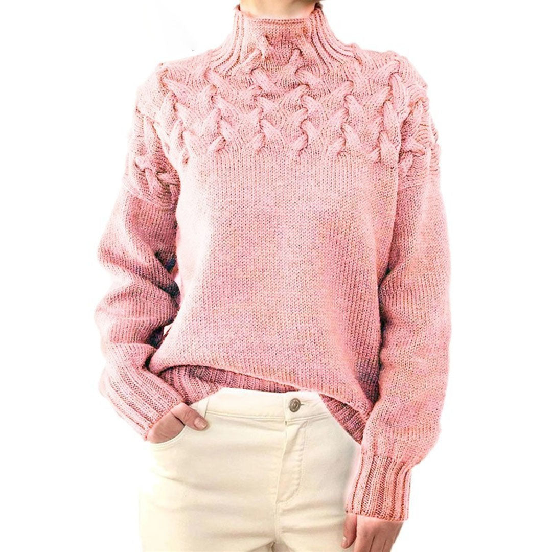 Variant image for Kylie Stickad Turtleneck Tröja - Elegans och Värme för Kalla Dagar-6