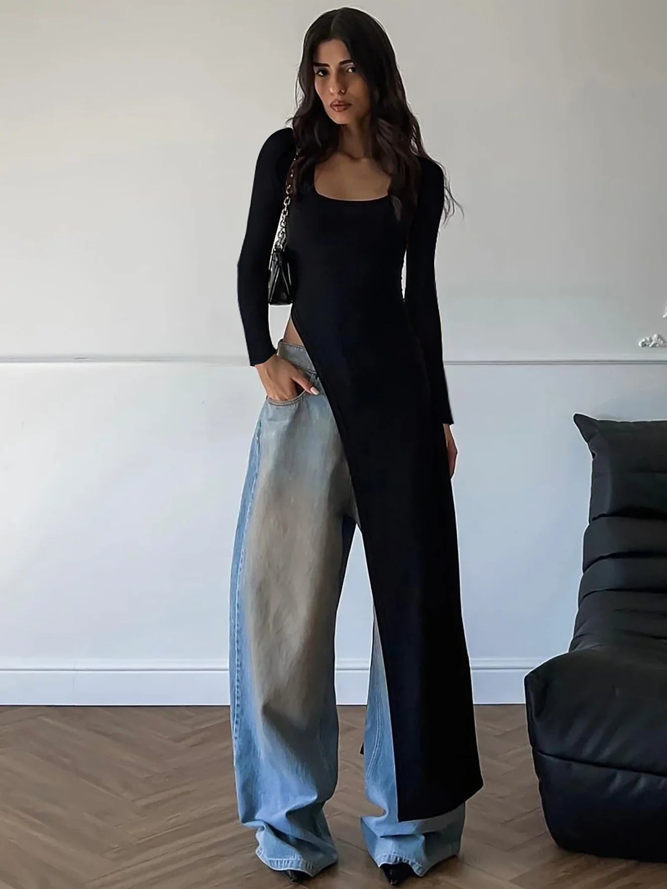 Lorelei | Elegant Damklänning – Oregelbunden Nederkant För Fest Och Bröllop 10