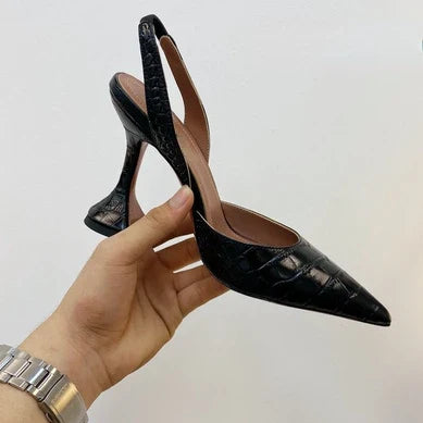 Myriames | Höga Klackar – Krokodilläder För Elegant Stil och Komfort 6