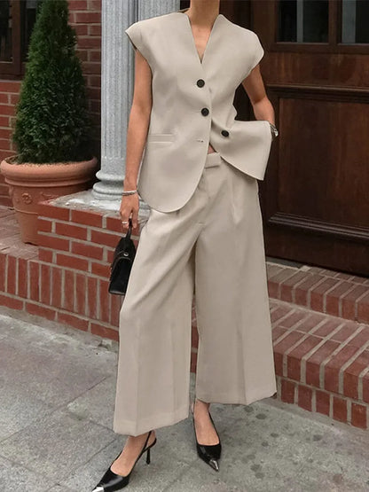 Dayanara | Chic och Lätt Sommar Dambyxor Set – För Elegans och Komfort 2